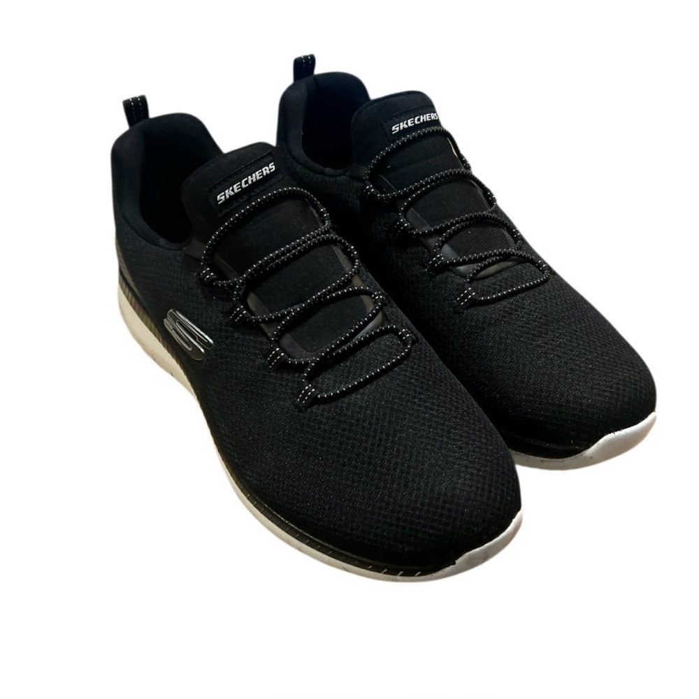 Skechers Pure Flex Poised Women's Shoes - Black and White - Picture 3 of 6